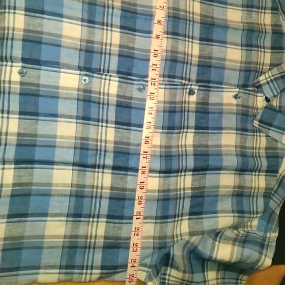 Cubavera Linen Short Sleeve Button Up New - Picture 3 of 4